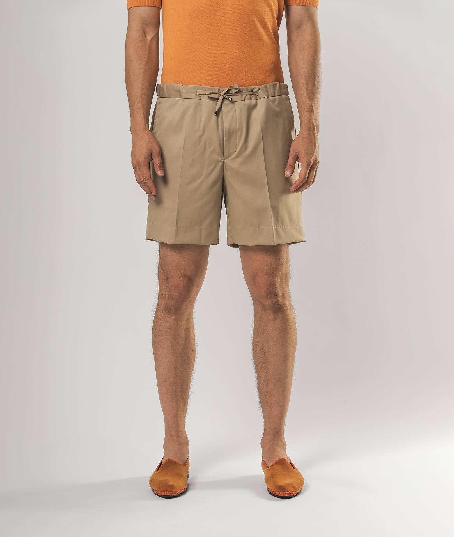 Wool Shorts Positano Firebrick Sportswear Trousers