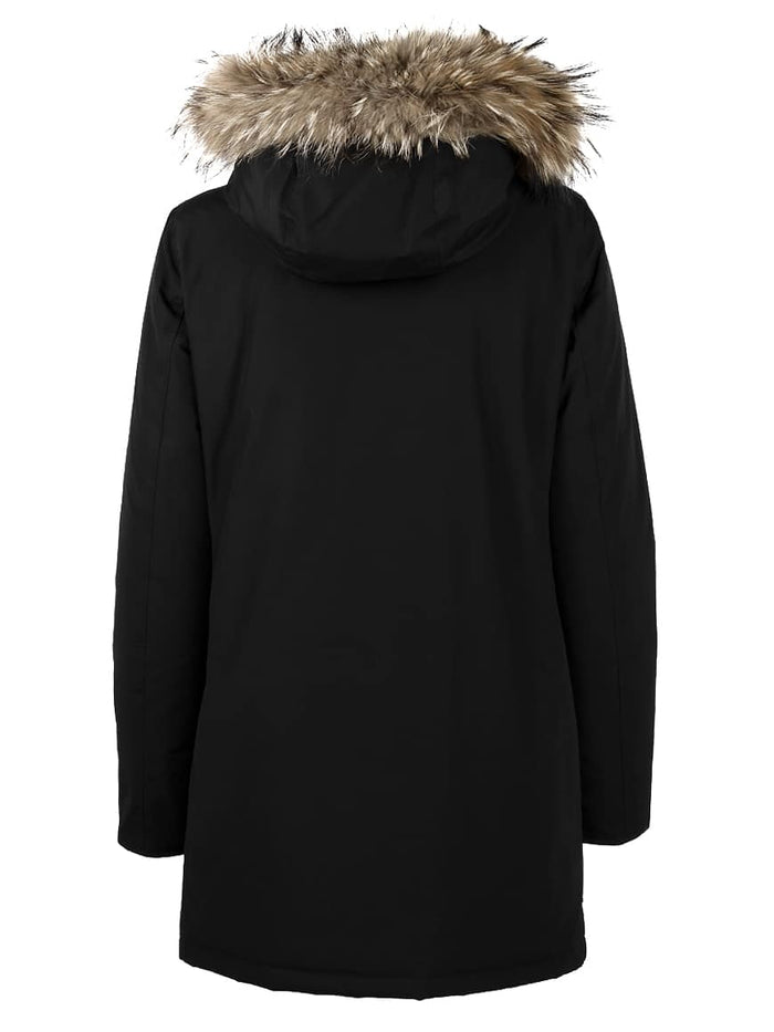 Arctic Detachable fur parka Black Jacket