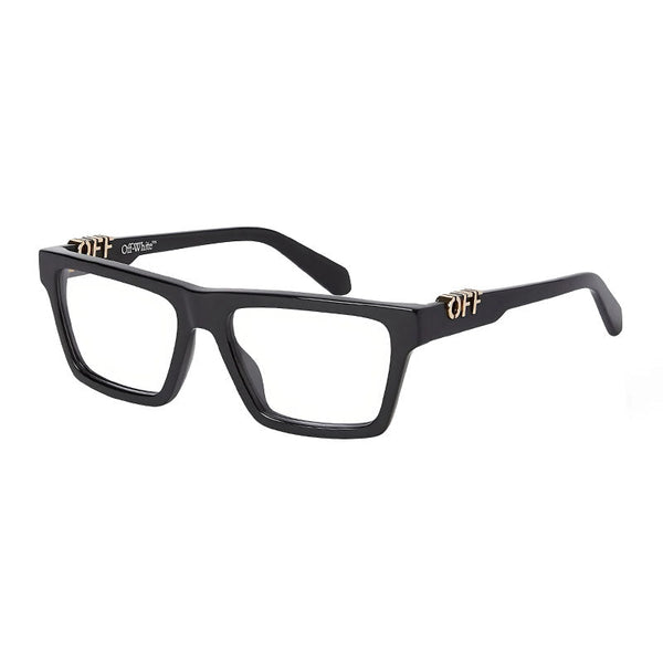 Off-White Eyeglasses Rectangle Full Rim, Black Frame And Clear Blue Light Block Lens Oerj07bstyle7b1000 Sunglasses
