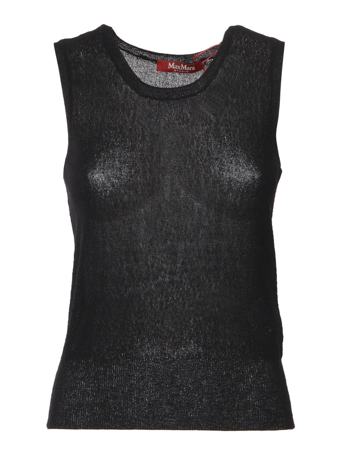 PEDONE Sweater-Tank-Top Black Viscose Polyamide