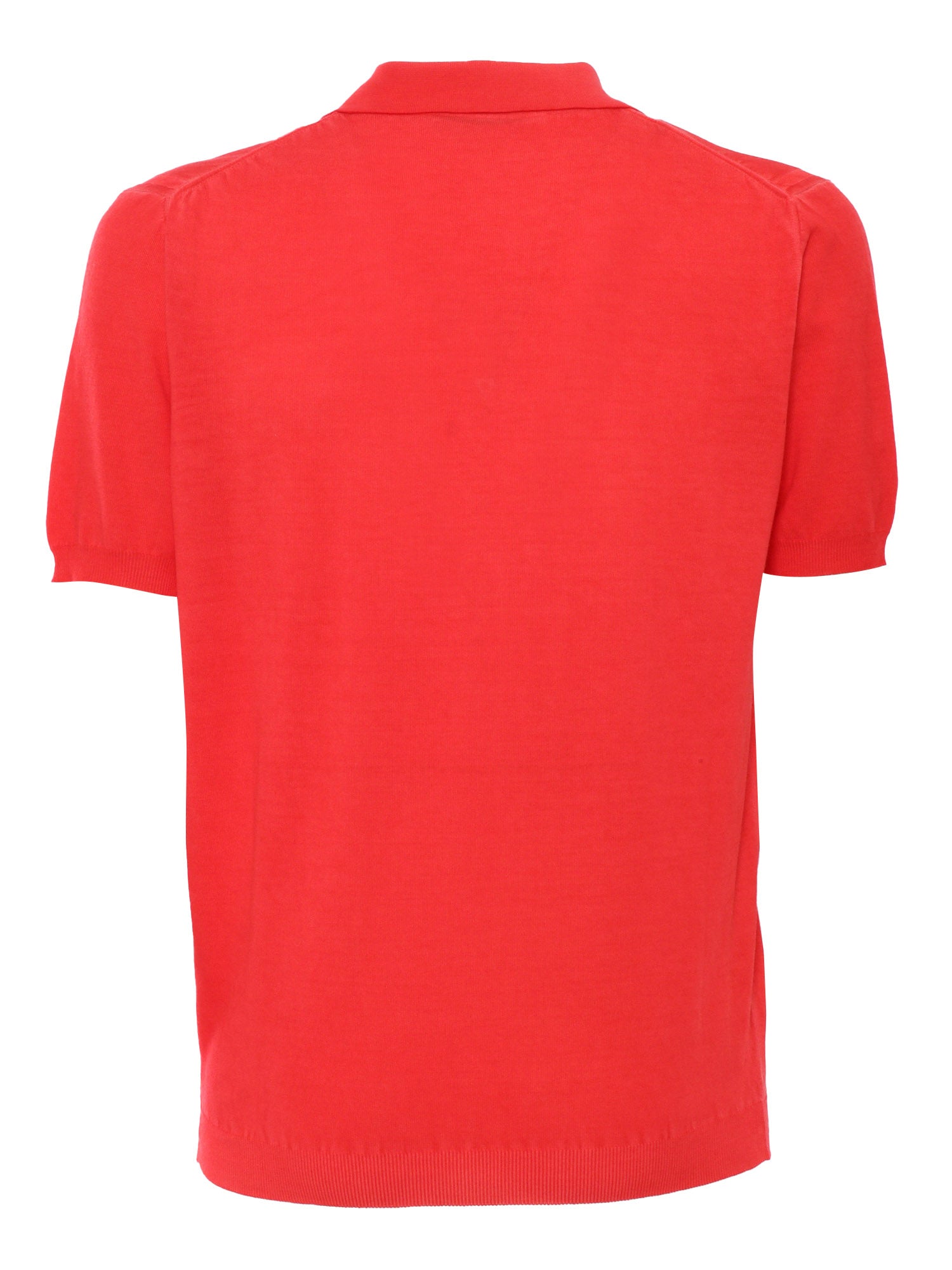 Red polo Cotton Shirt