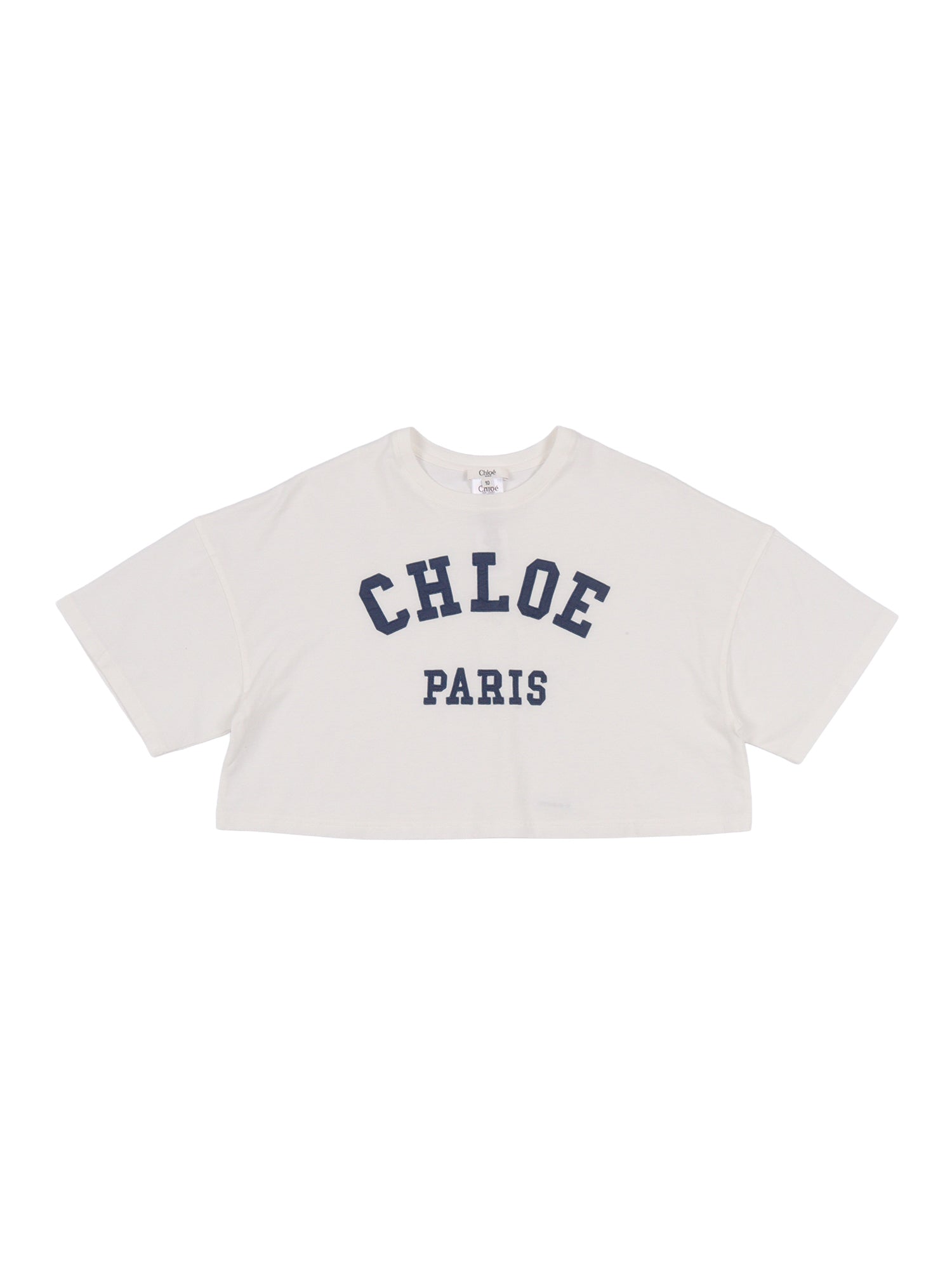 T-SHIRT White Cotton Fabric 2 Short Sleeves