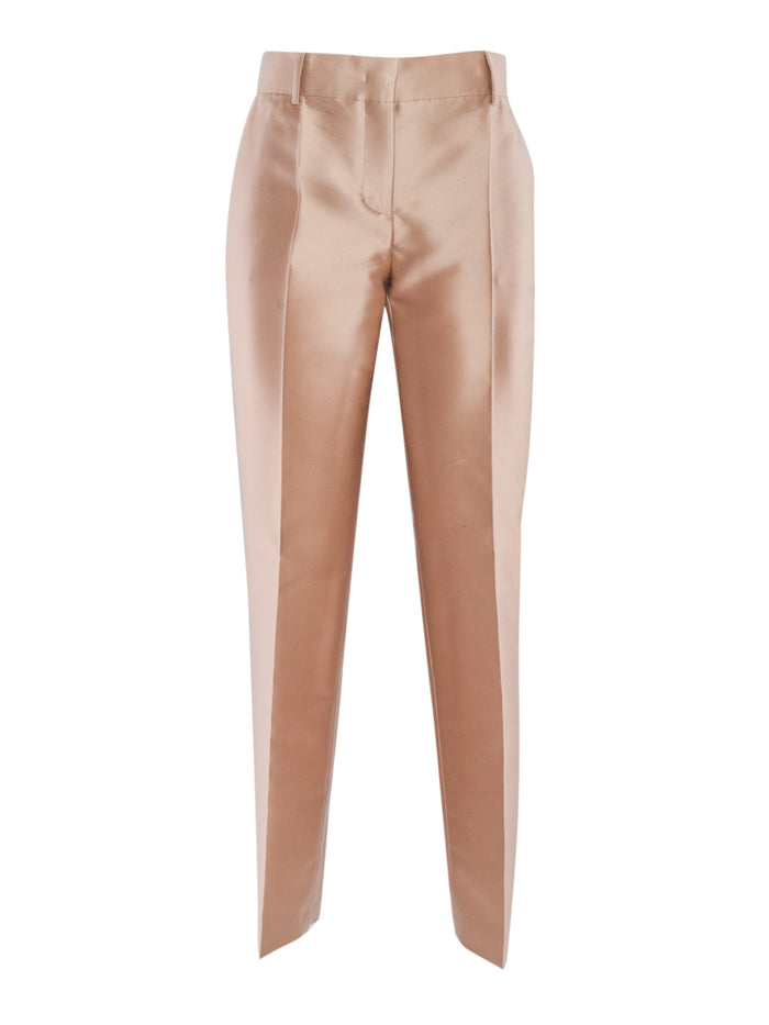 Pants Beige Polyester Silk