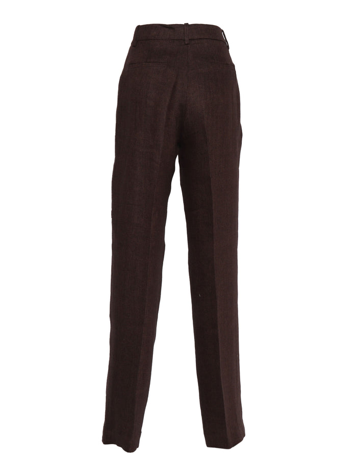 Pants Brown Linen