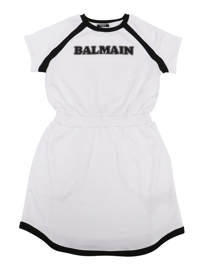 JERSEY DRESS White Rayon Cotton