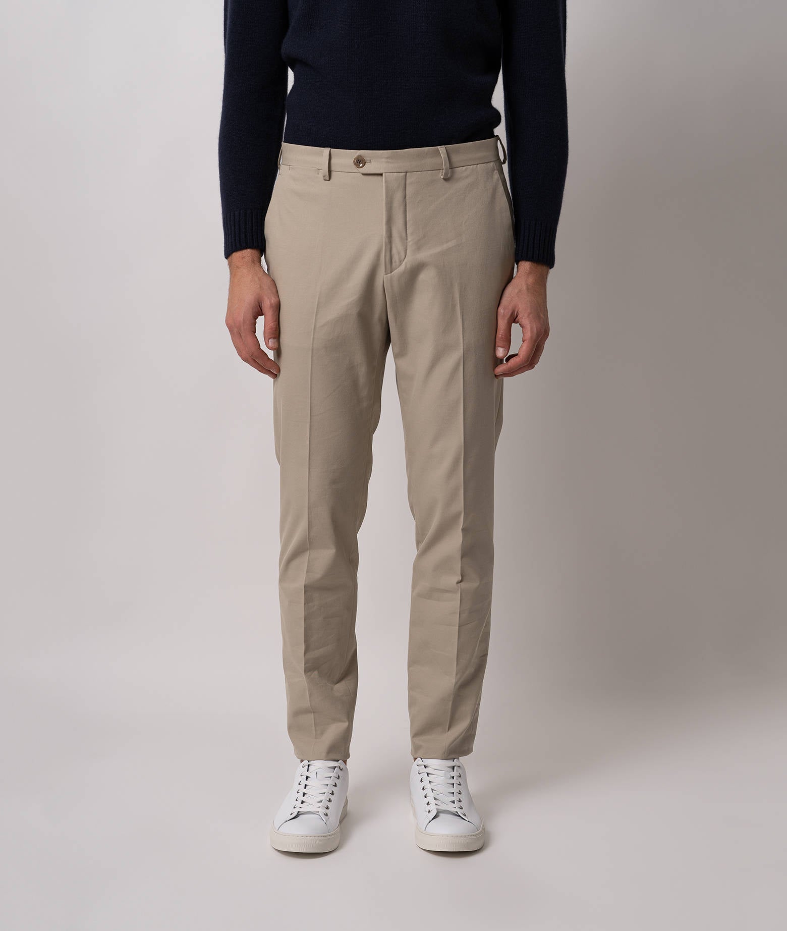 Cotton Chino Gstaad Ivory Sportswear Trousers