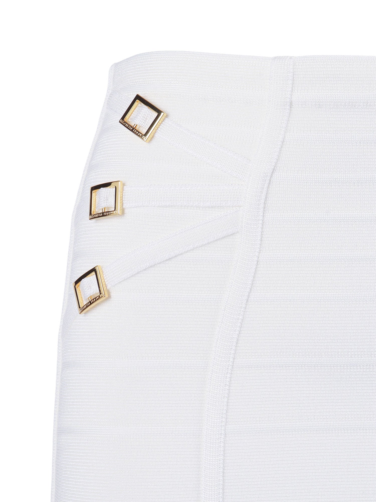 Womans Knitted Skirt White Viscose Polyamide