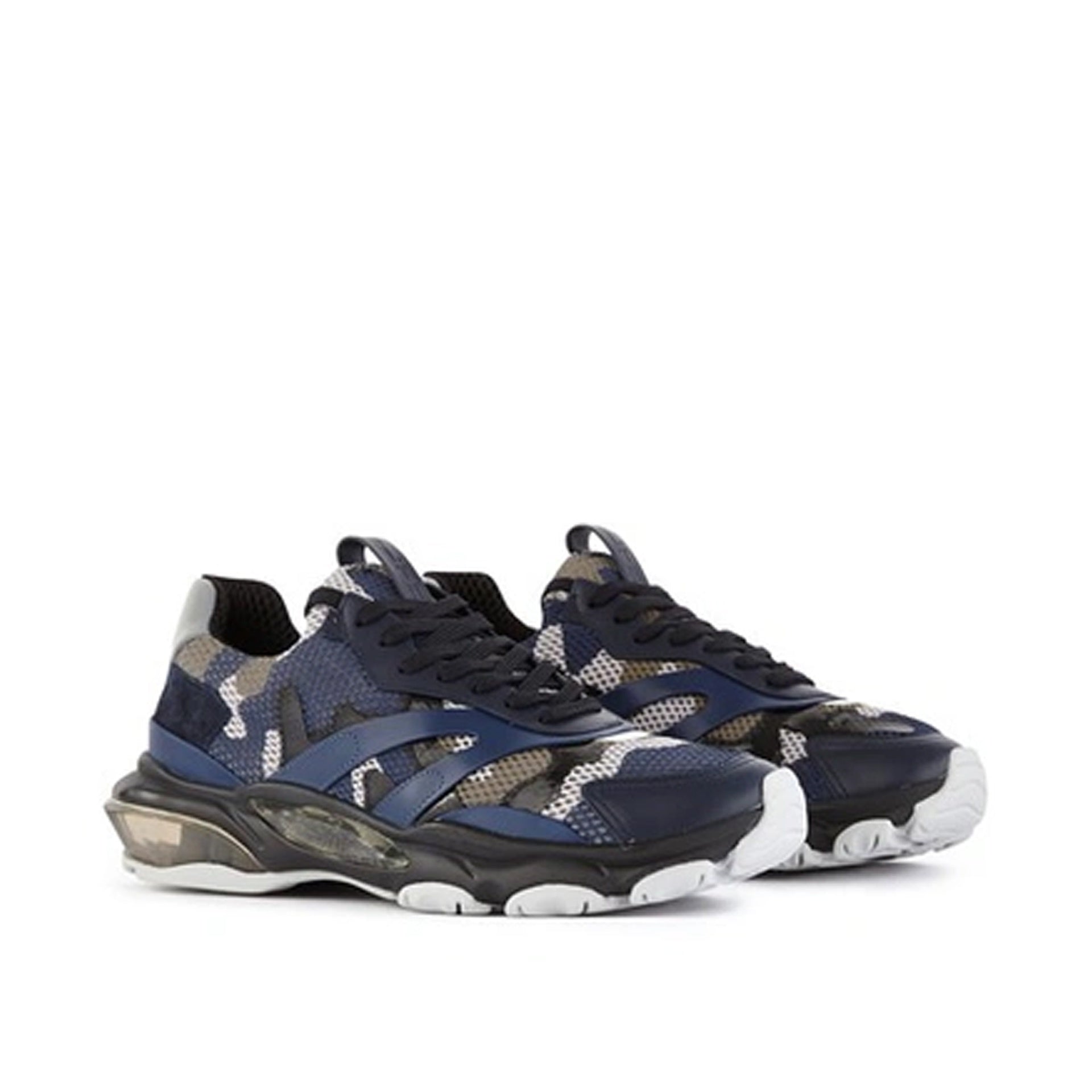 Garavani Bounce Sneakers Blue Fabric
