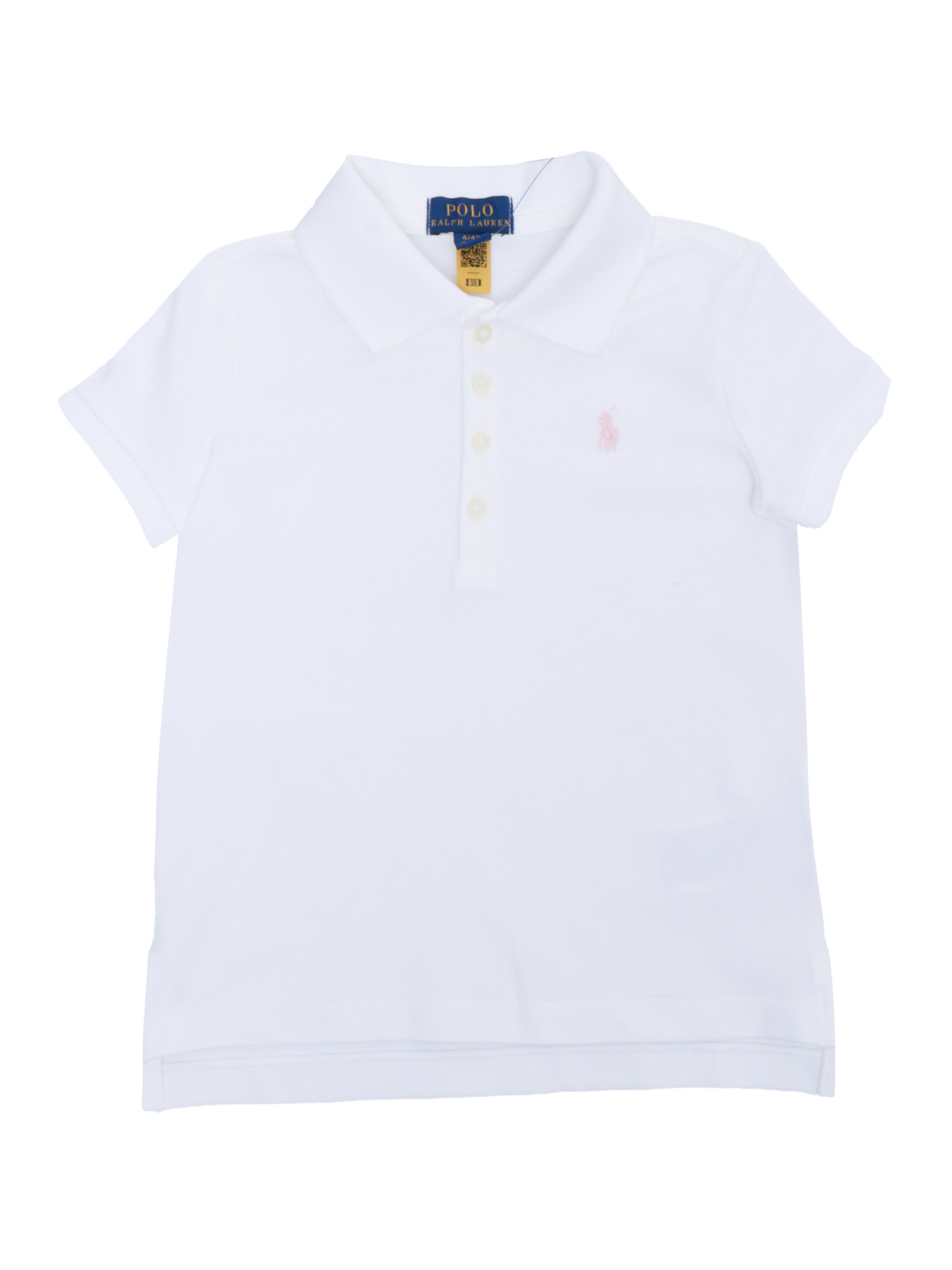 SS POLO SHIR-TOPS-KNIT White Cotton Elastane Short Sleeves