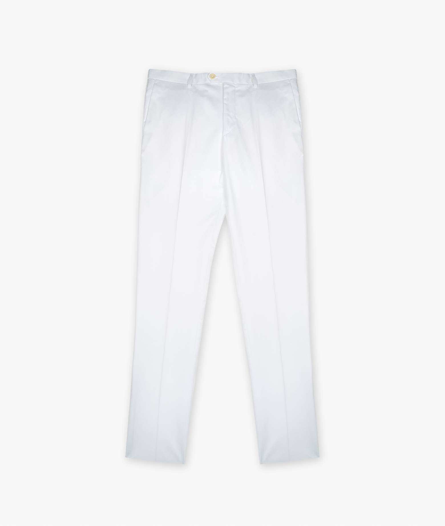 Cotton Chino Ischia White Sportswear Trousers