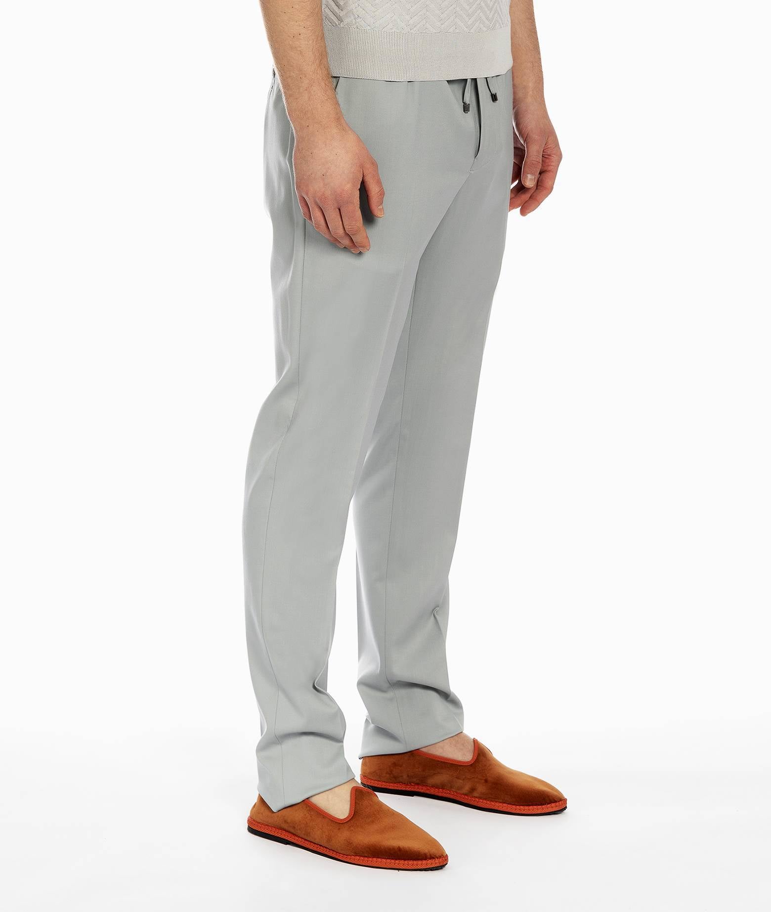 Wool Trousers Mauritius Olive Sportswear