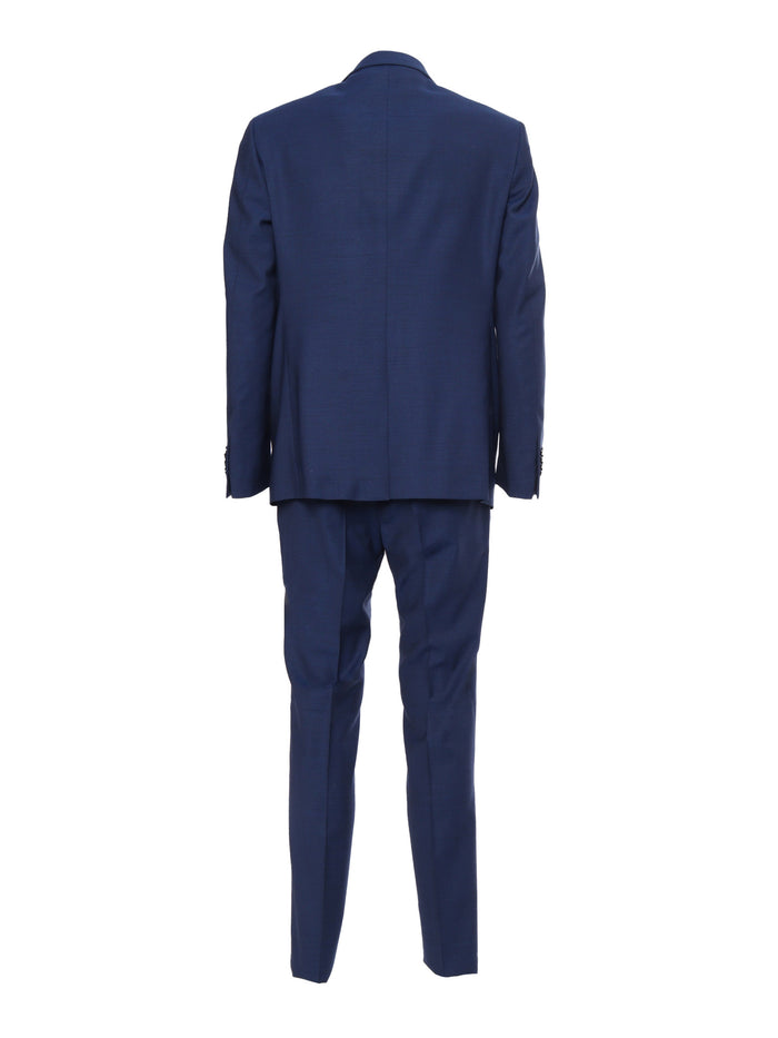 Bright blue suit Virgin Wool Elastane Jacket