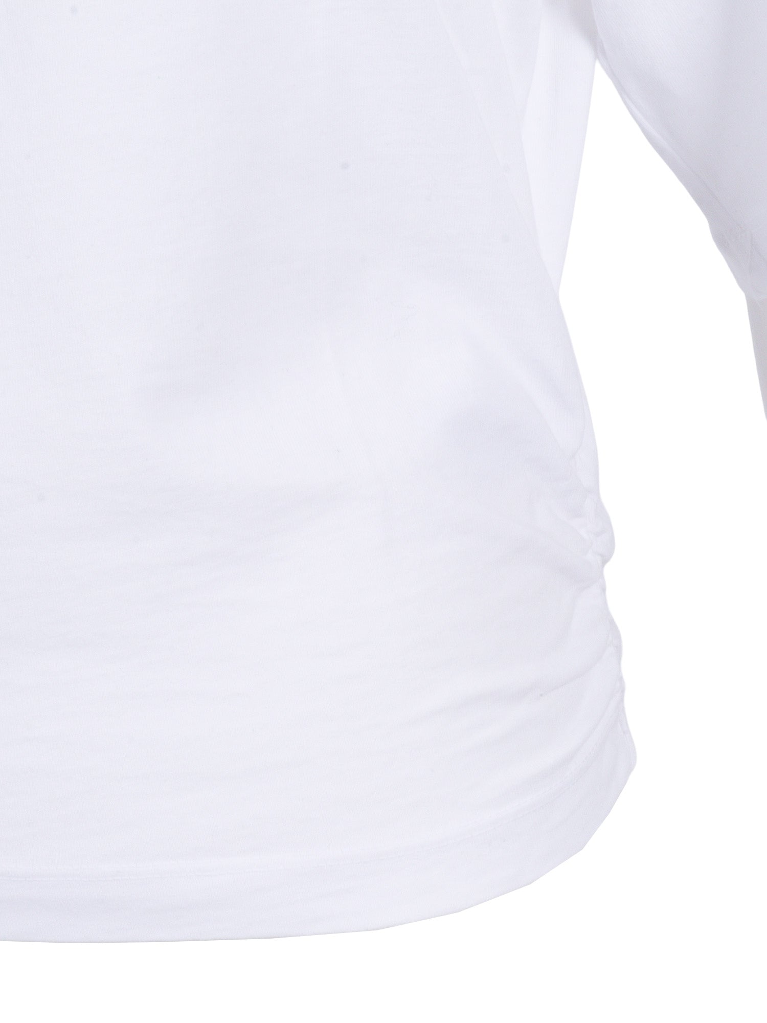 SHARI SCULPTURAL TEE White Regenerative Cotton Short Sleeves T-shirt