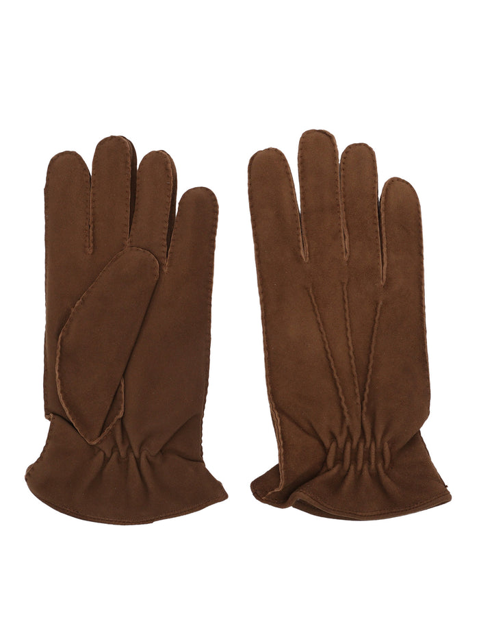 Suede Gloves Brown