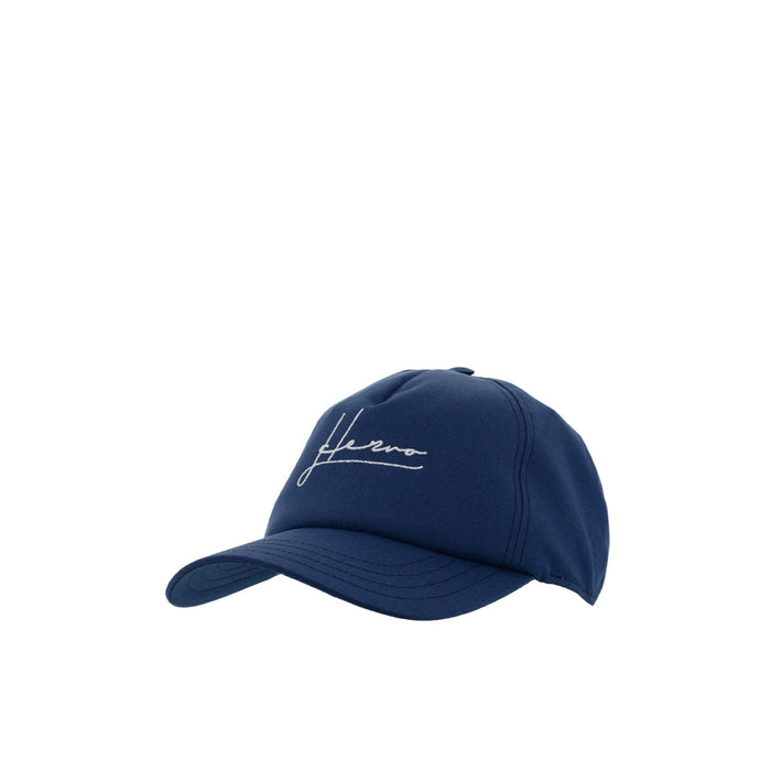 Herno Cotton Logo Cap Blue