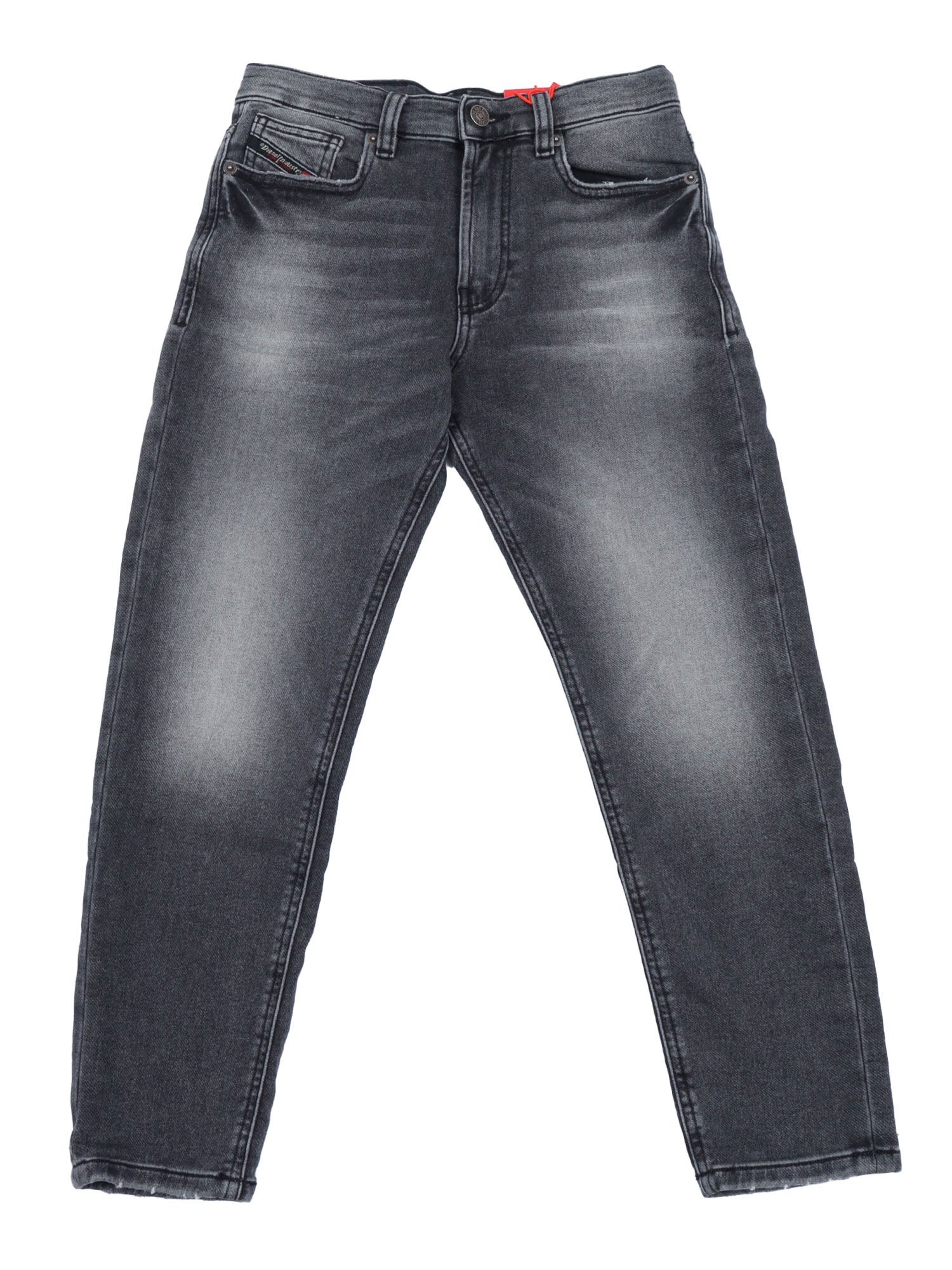 5 Pockets Black Cotton Polyester Elastane Jean