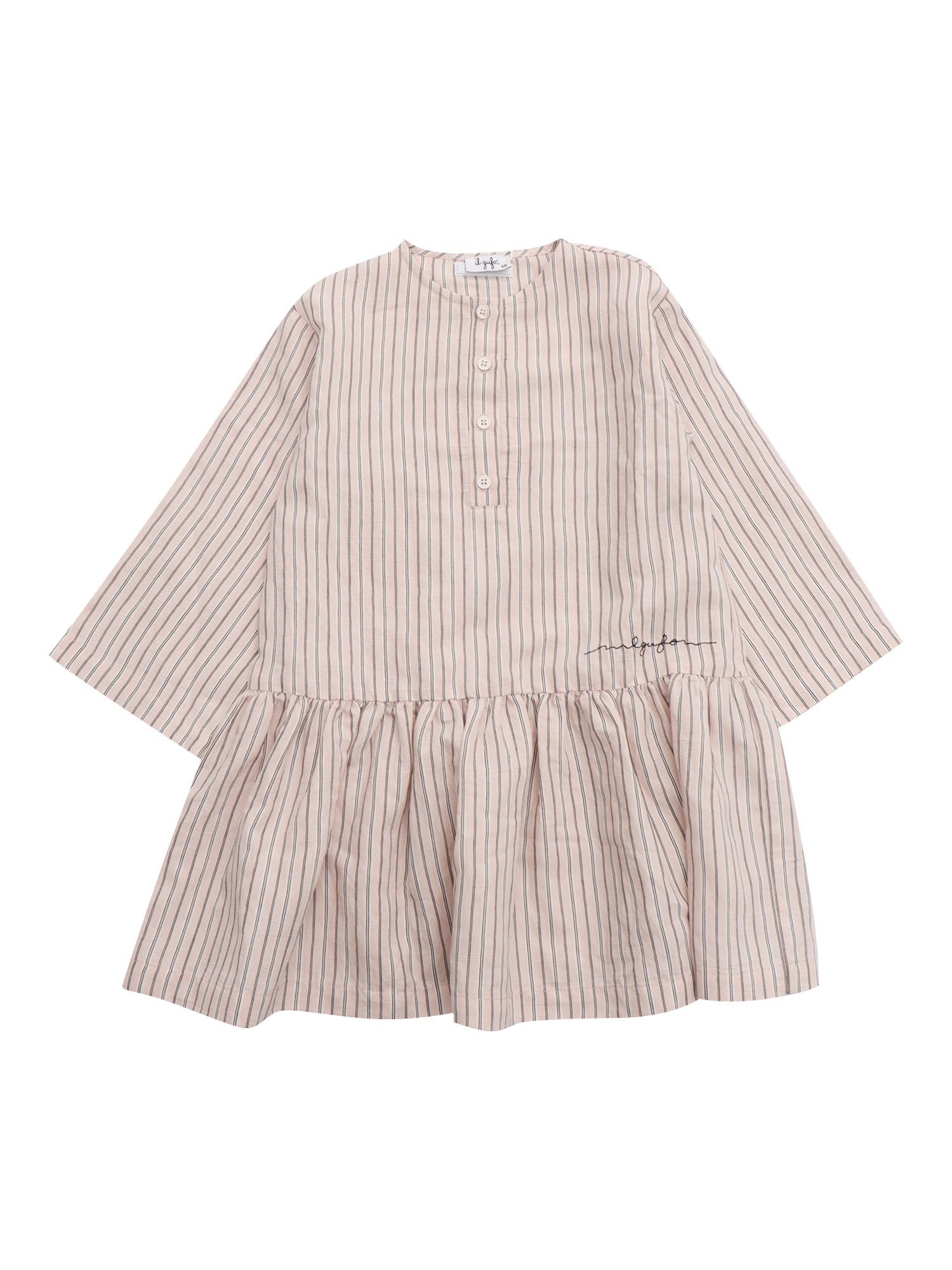 LONG SLEEVED DRESS Multicolor Viscose Polyester