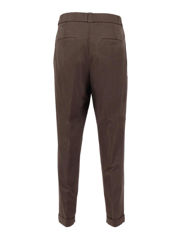 WOMAN TROUSERS Brown Pant