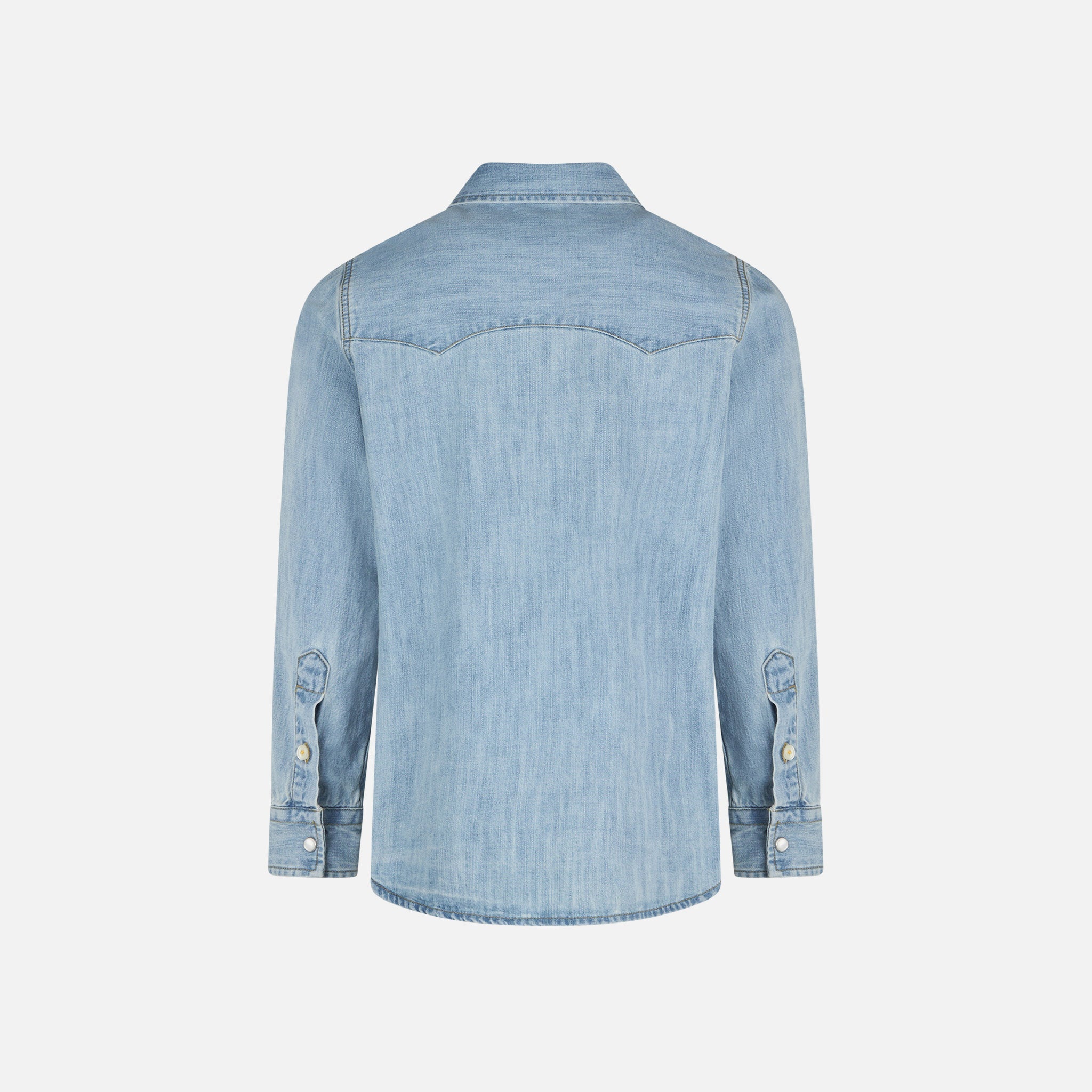 Boy Denim Linen Shirt Blue