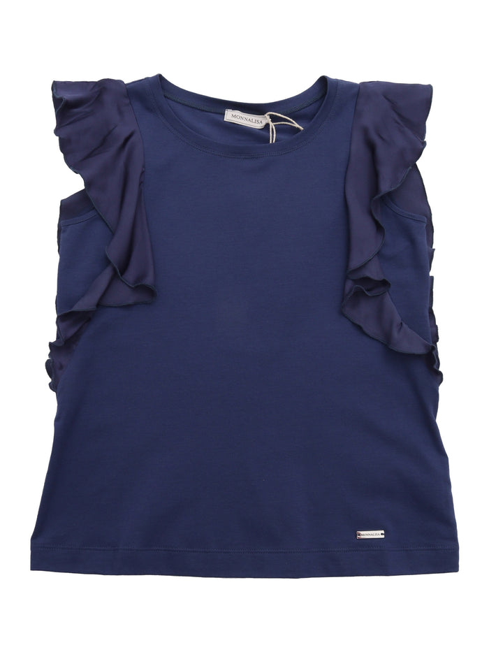 JERSEY TOP Blue Tank