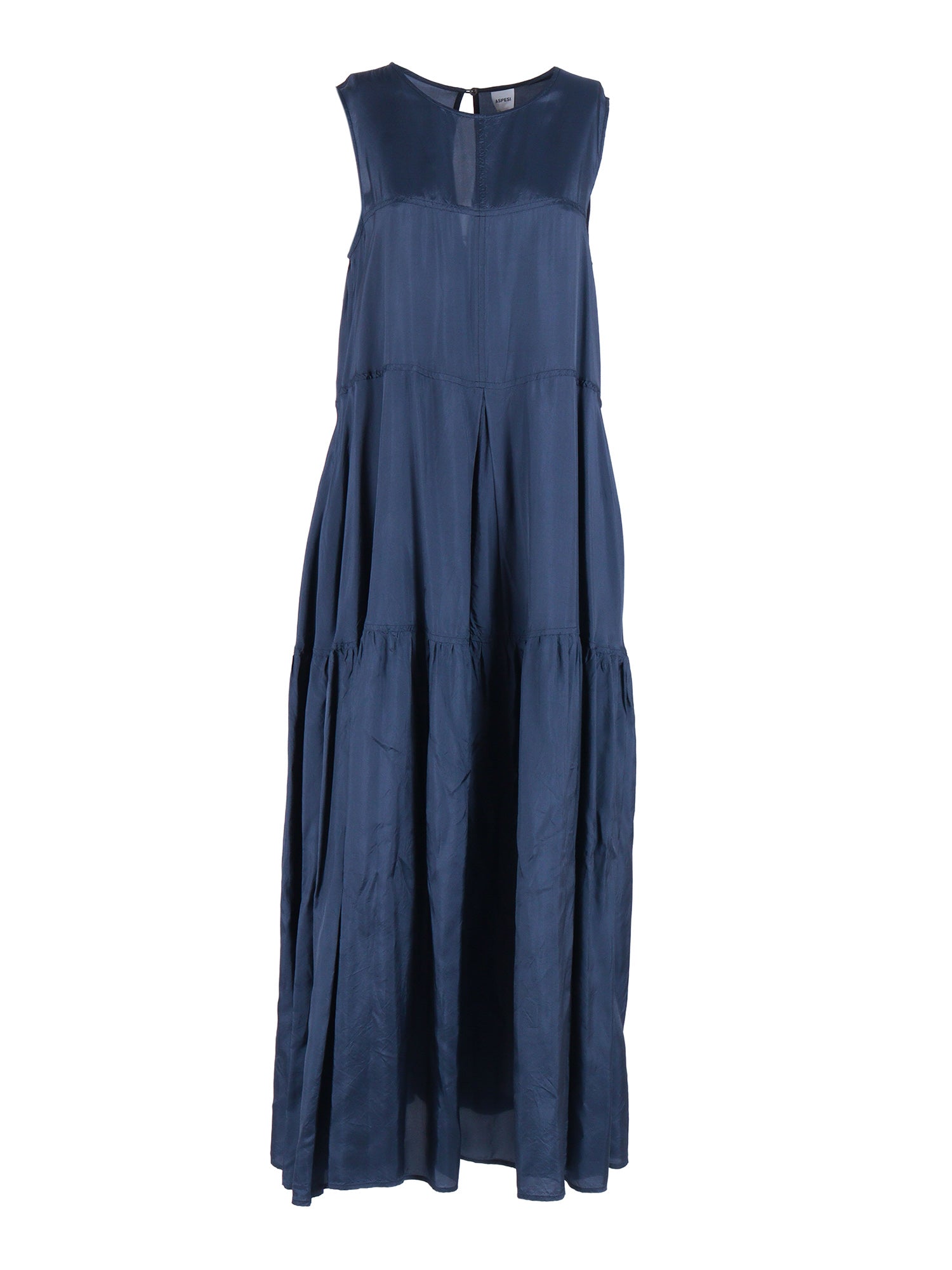 DRESS Blue Viscose Long