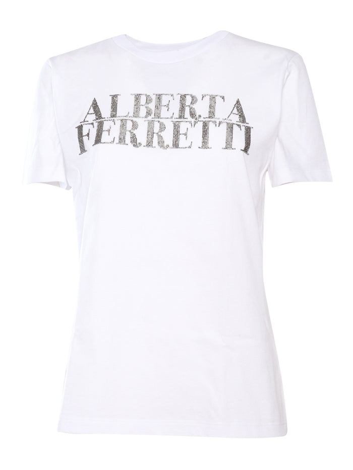 JERSEY SHORT SLEEVE T-SHIRT White Cotton Sleeves