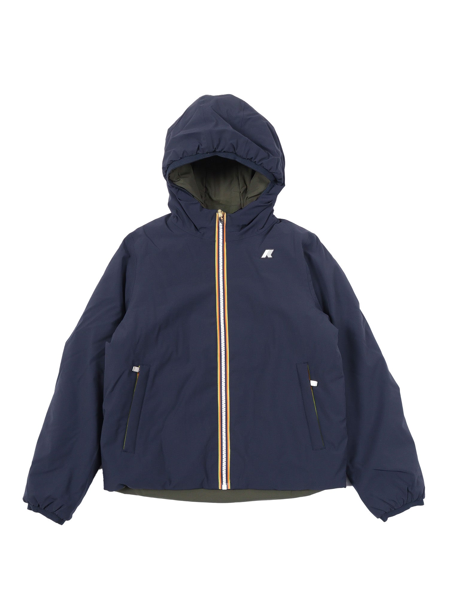 P. Jack St Warm Double Down Jacket Blue Padding Polyester Short Puffer