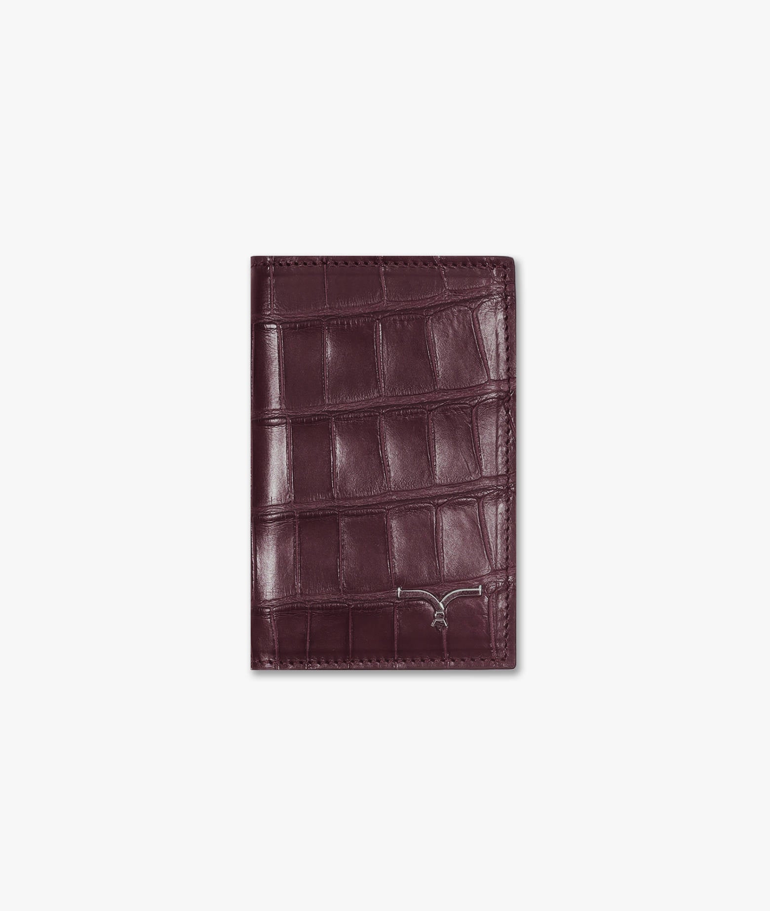 Vertical Alligator Card Holder Pesos Darkred Credit And Business
