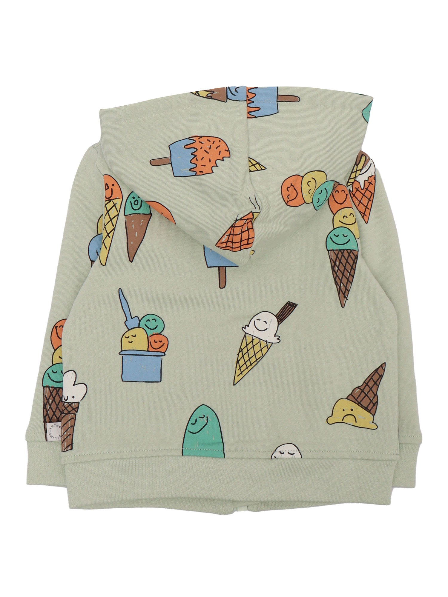 JERSEY CARDIGAN Green Cotton