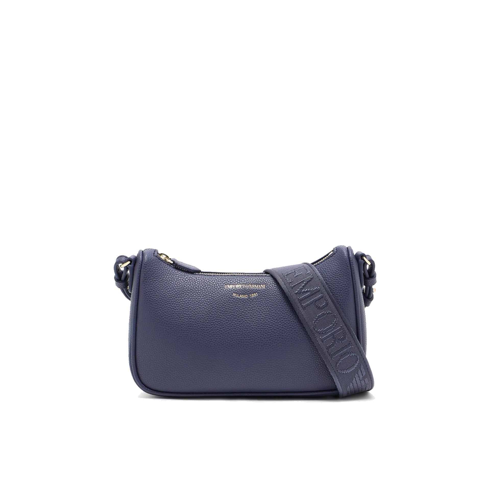 Shoulder Bag Blue Polyurethane