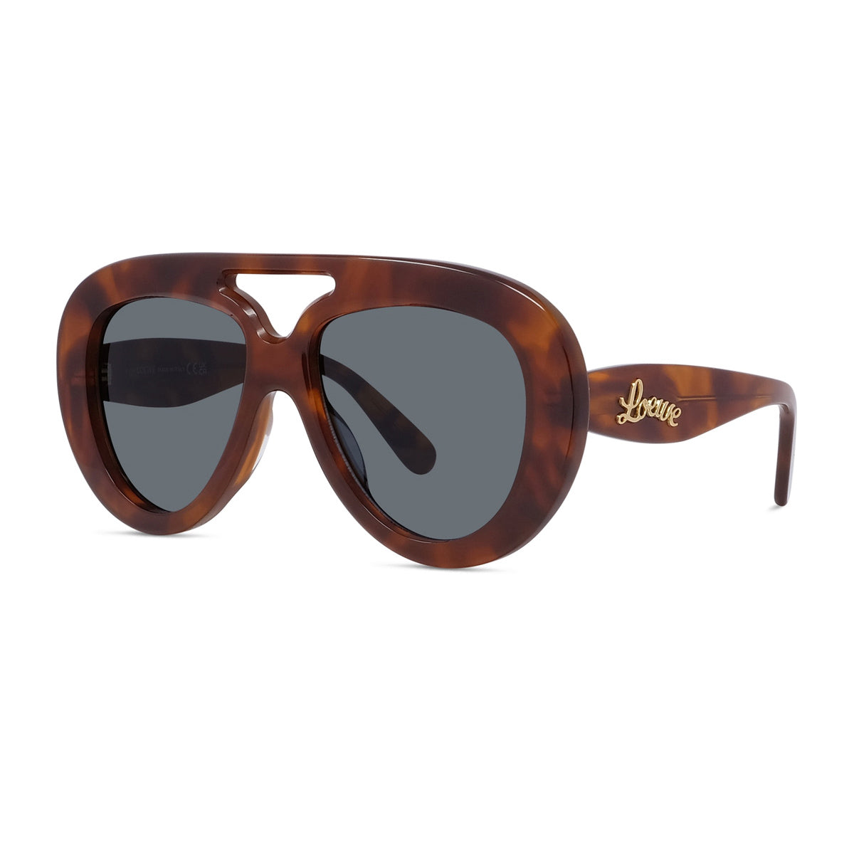 Loewe LW40144U Curvy 53V Havana Marrone Acetate Occhiali Da Sole