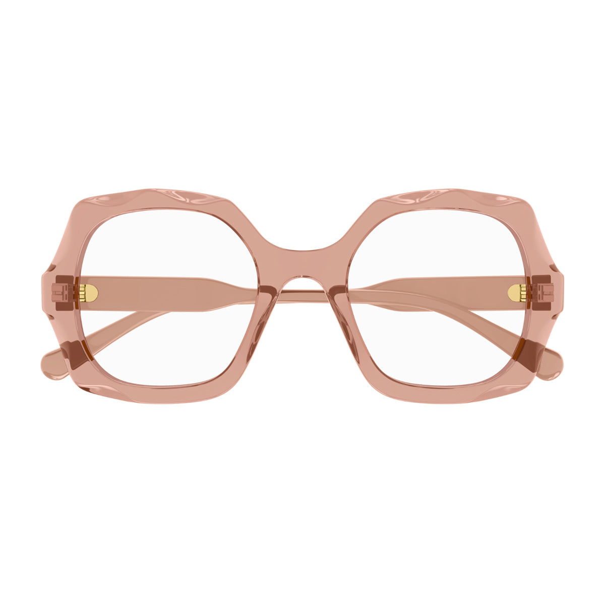 Chloé CH0228O Linea 003 Brown Pink Trasparent Rosa Acetate Occhiali Da Vista