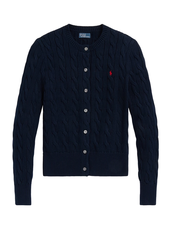 Ralph Lauren Crewneck Cardigan Blue Women >> Rtw