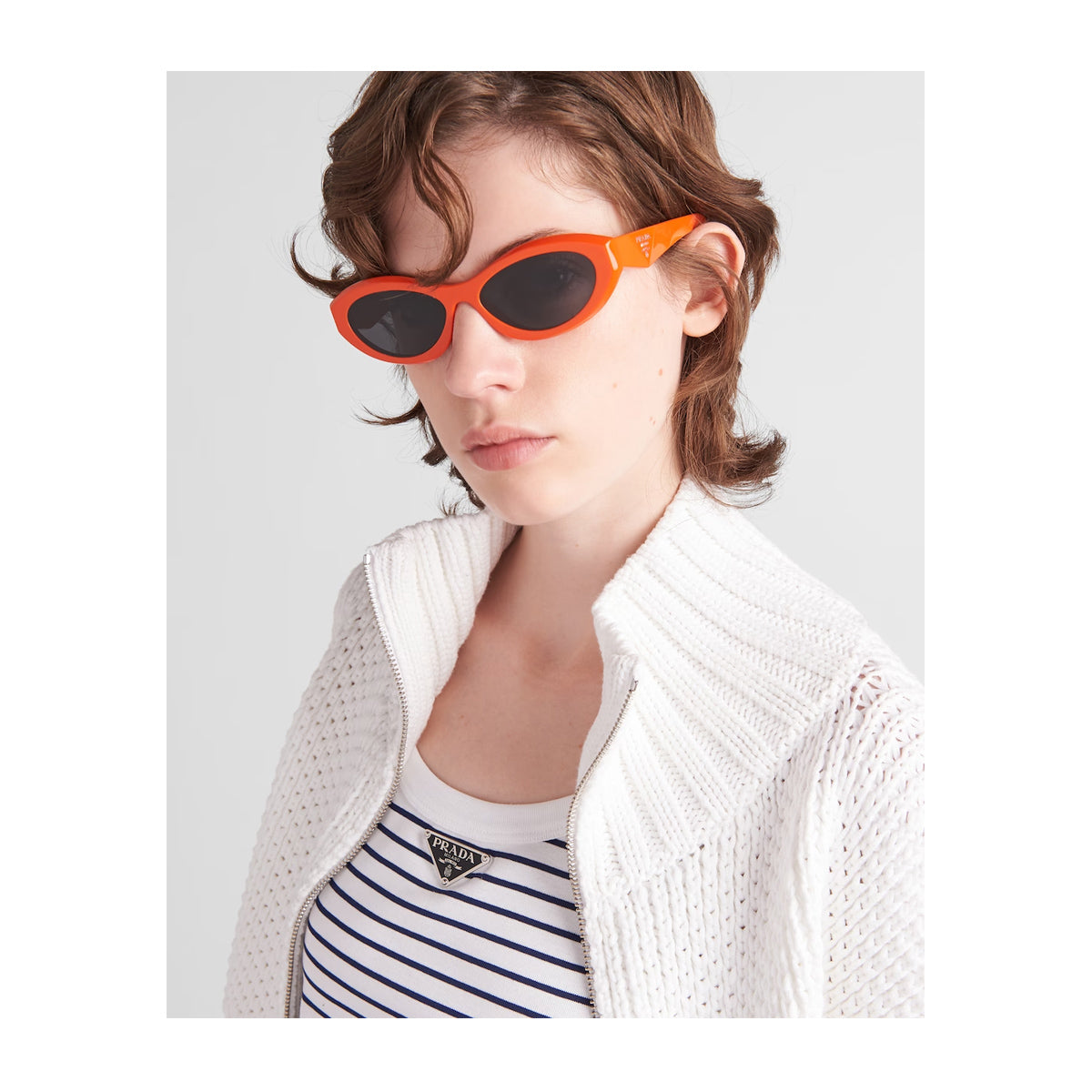 PR26ZS 12L08Z Arancione Acetate Occhiali Sole