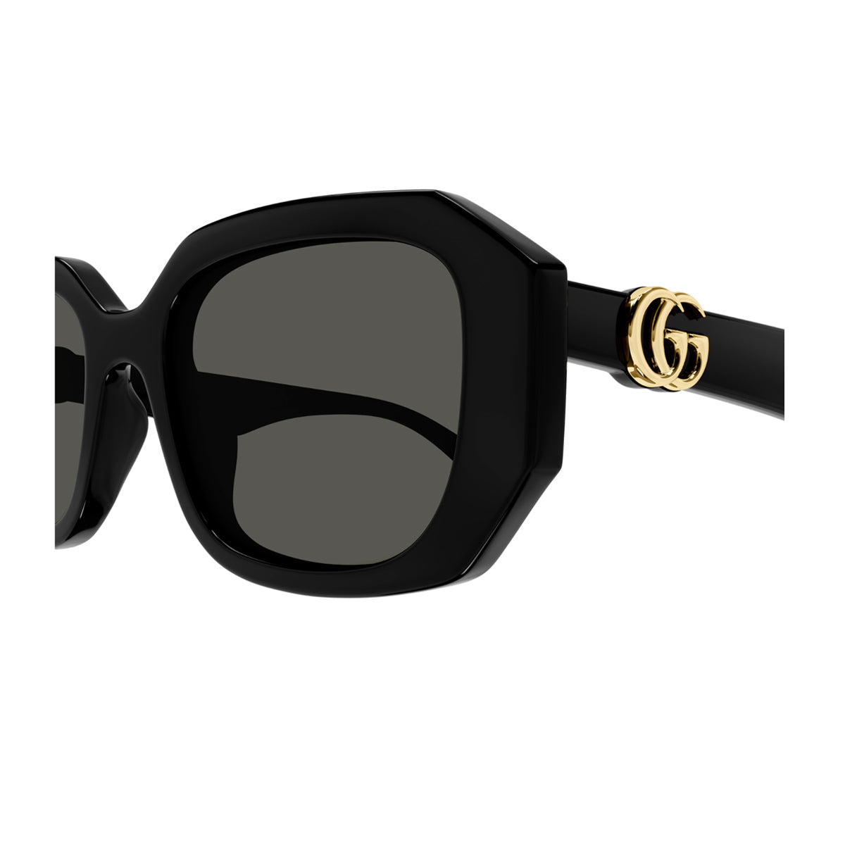 GG1535S Linea GG Logo 001 Nero Acetate Occhiali Sole