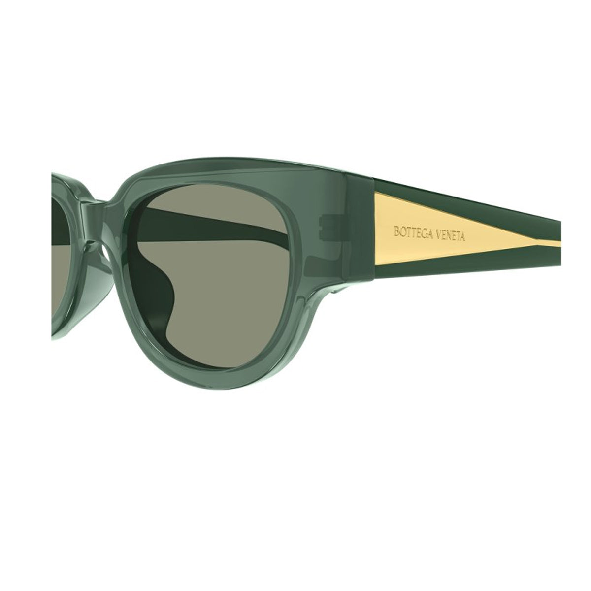 BV1278SA Tri-Fold-LINE NEW CLASSIC 003 Crystal Green Verde Recycled Acetate Occhiali Da Sole