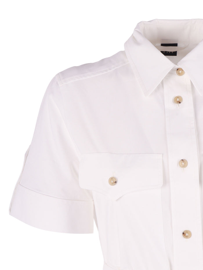 Cotton Dress White Elastane