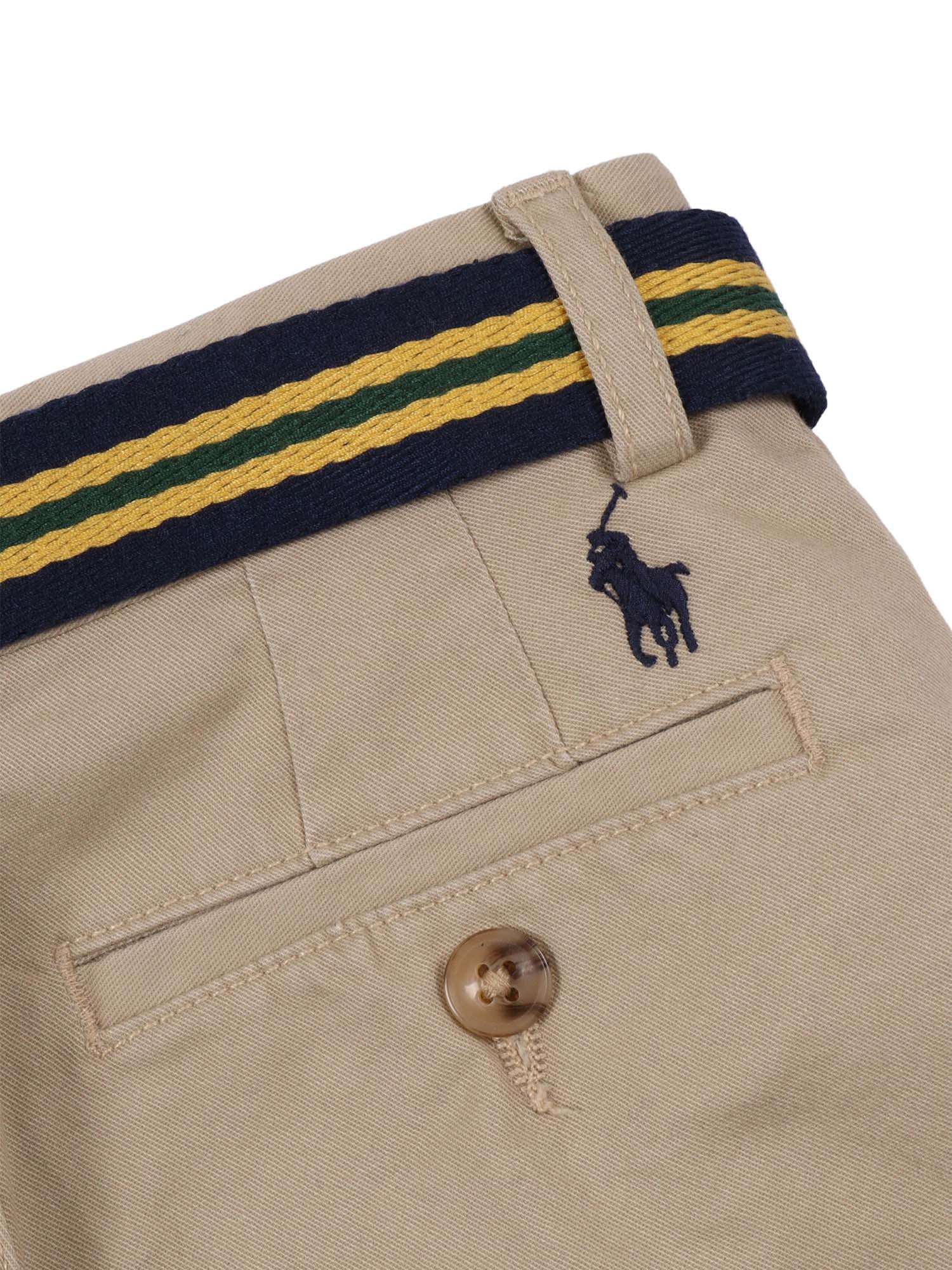 BEDFORD SHRT-SHORTS-FLAT FRONT Beige Cotton Elastane