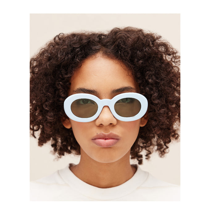 Les Lunettes Pralu Multi blue Blu Celluloid Occhiali Sole