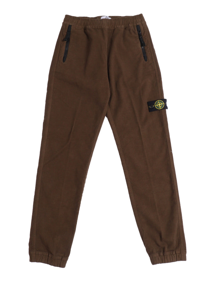 Comfort Pants Green Cotton Elastane