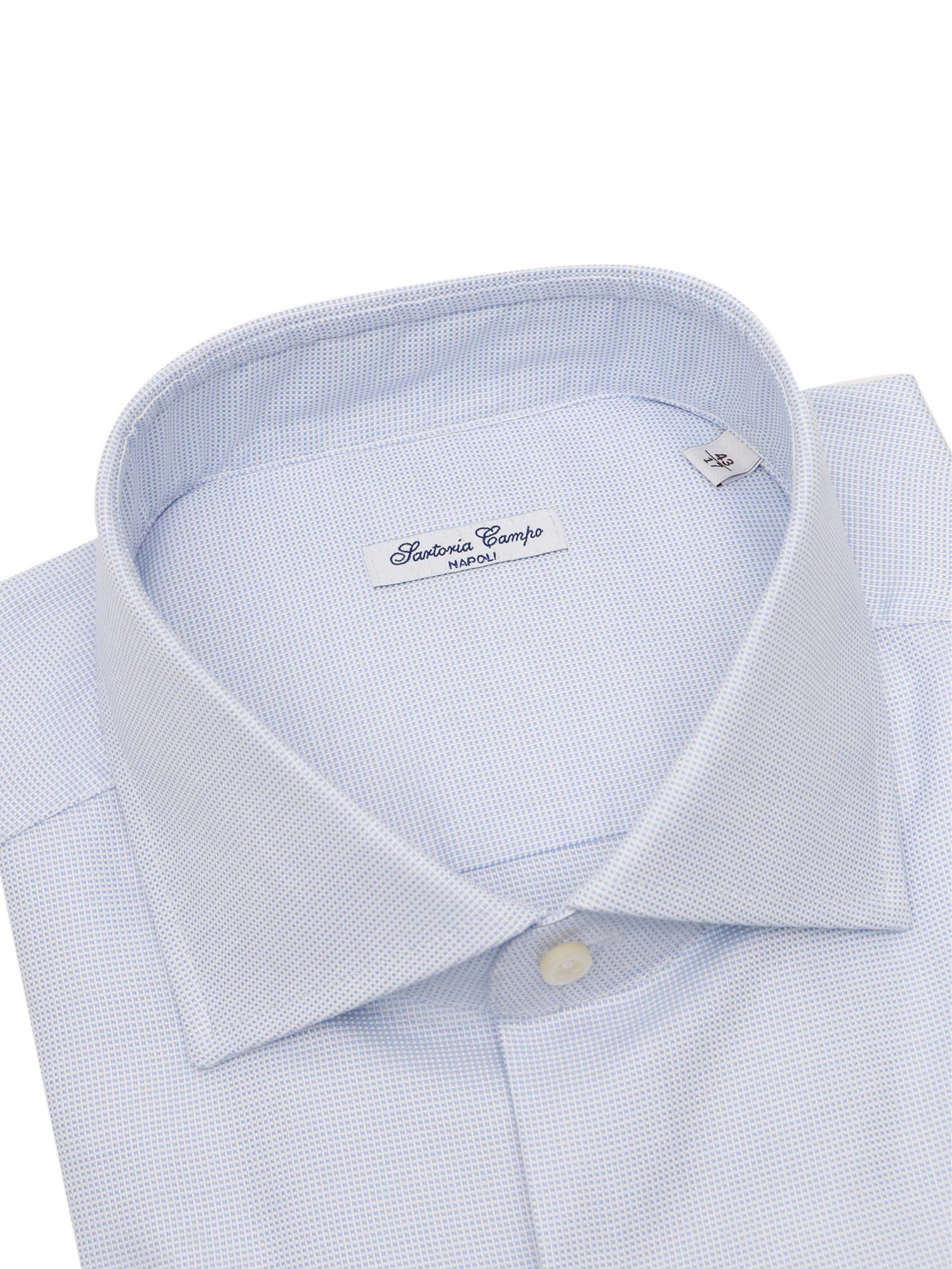 Mens Shirt Light Blue Cotton