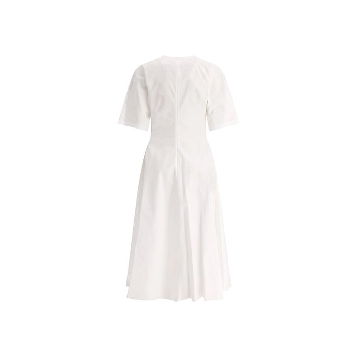 Alaia Cotton Midi Dress White