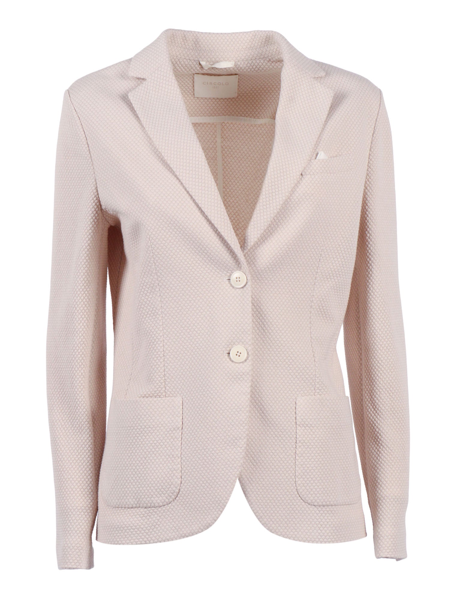 Slim Fit Nido Dape Beige Cotton Elastane Jacket