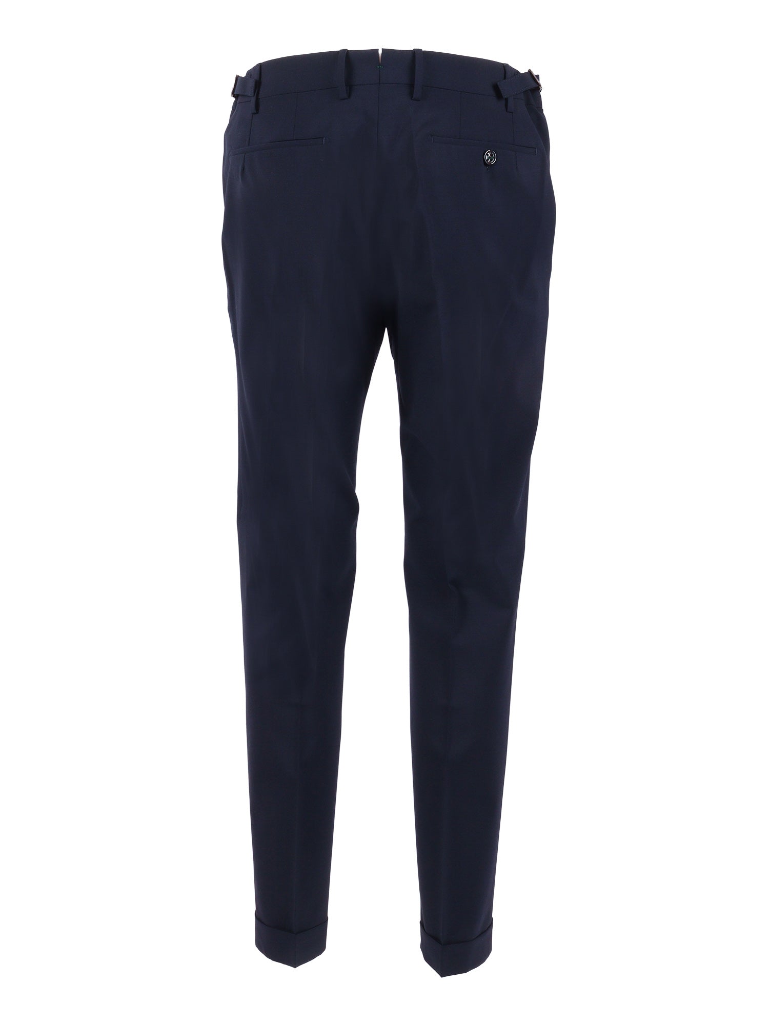 retrolong pants Blue Virgin Wool Elastane