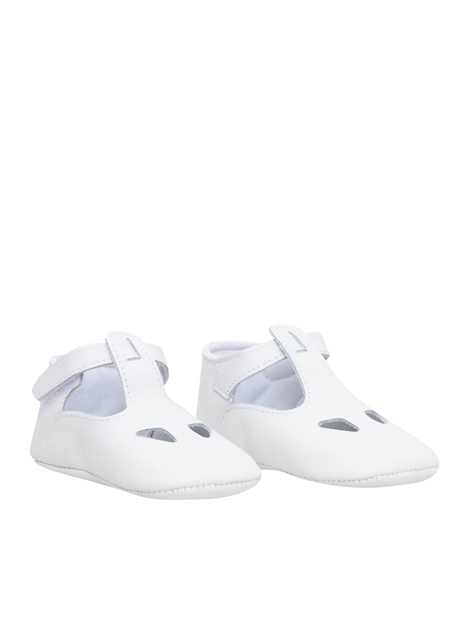 NEWBORN SHOES White Genuine Leather