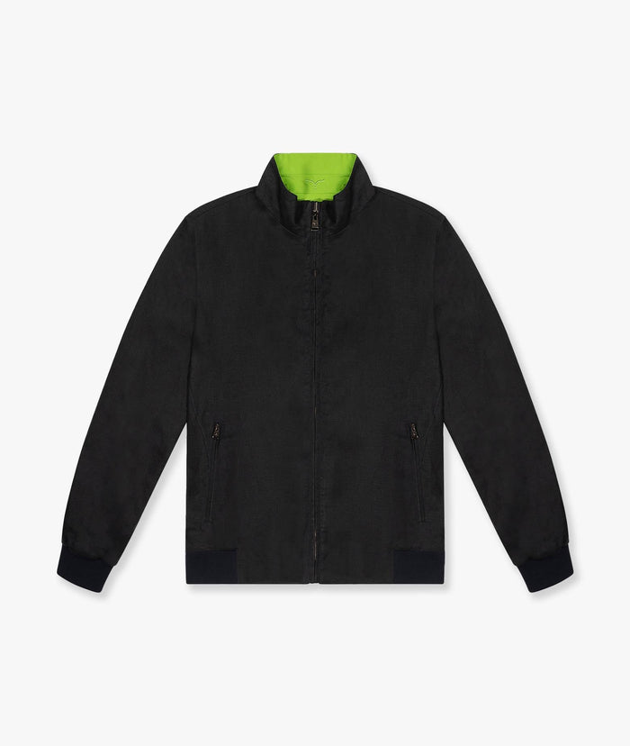 Linen Jacket Leeward Midnightblue Sportwear Blouson