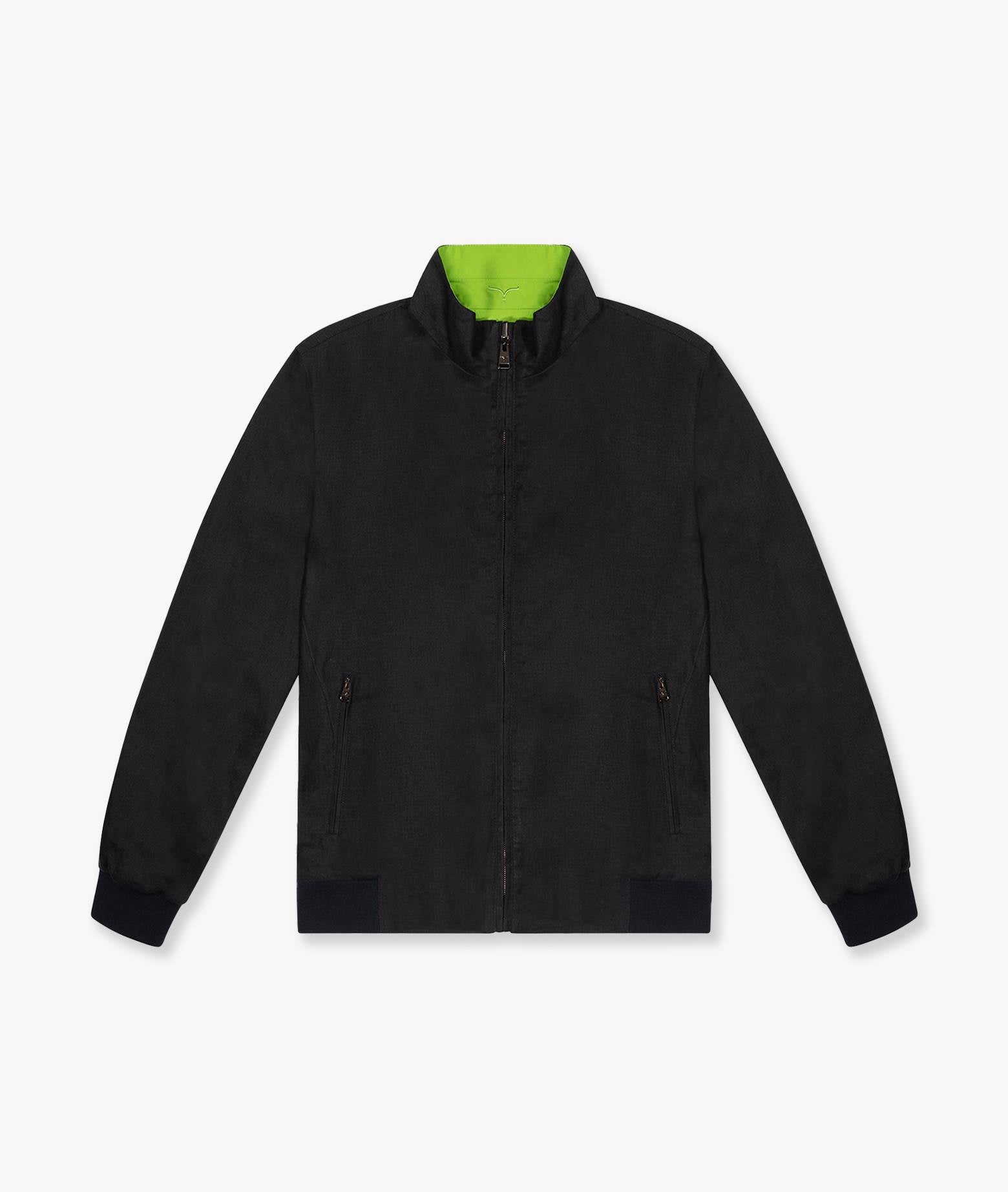 Linen Jacket Leeward Midnightblue Sportwear Blouson