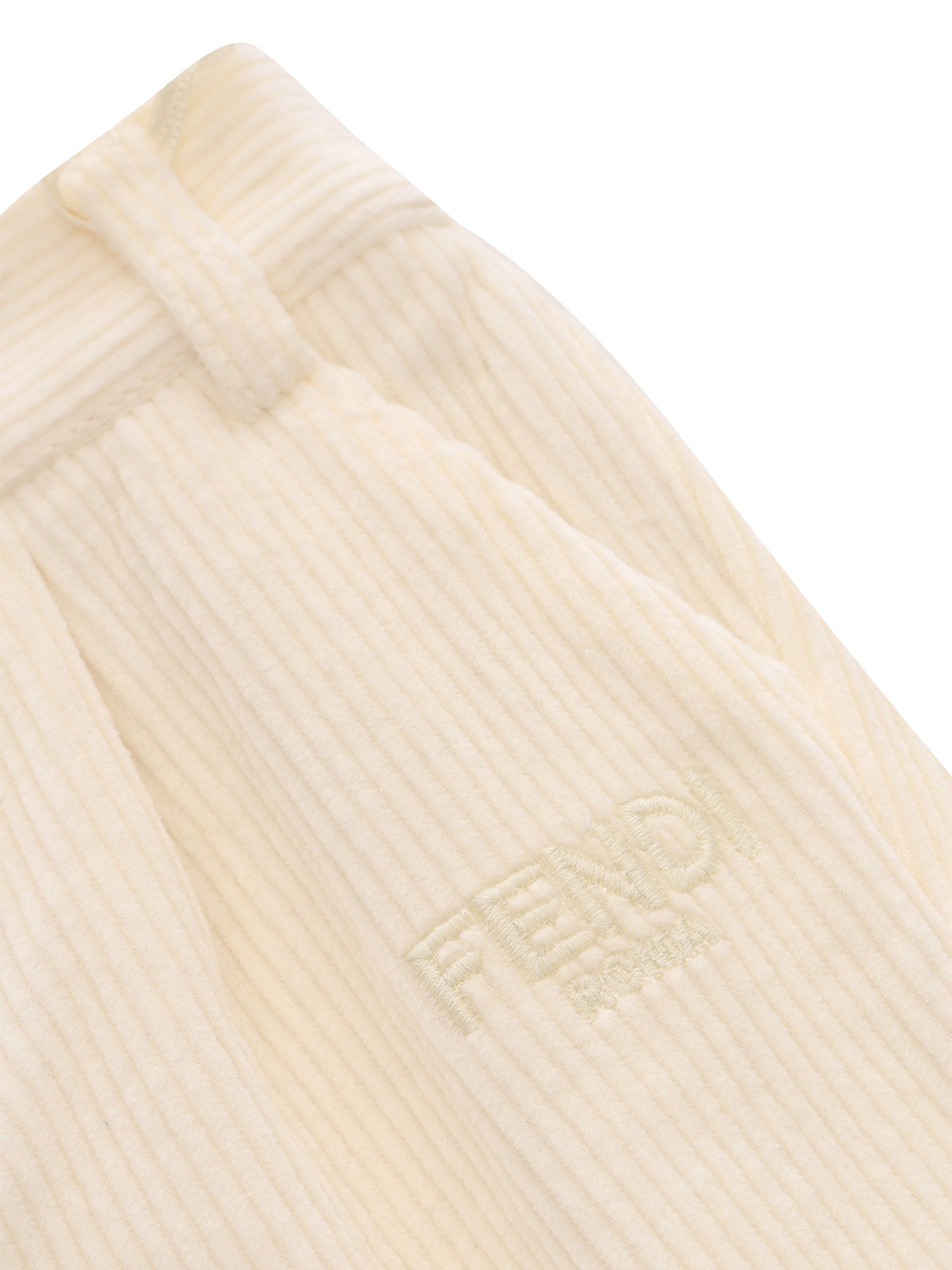 CORDUROY TROUSERS White Cotton Fabric 2 Polyester Pant