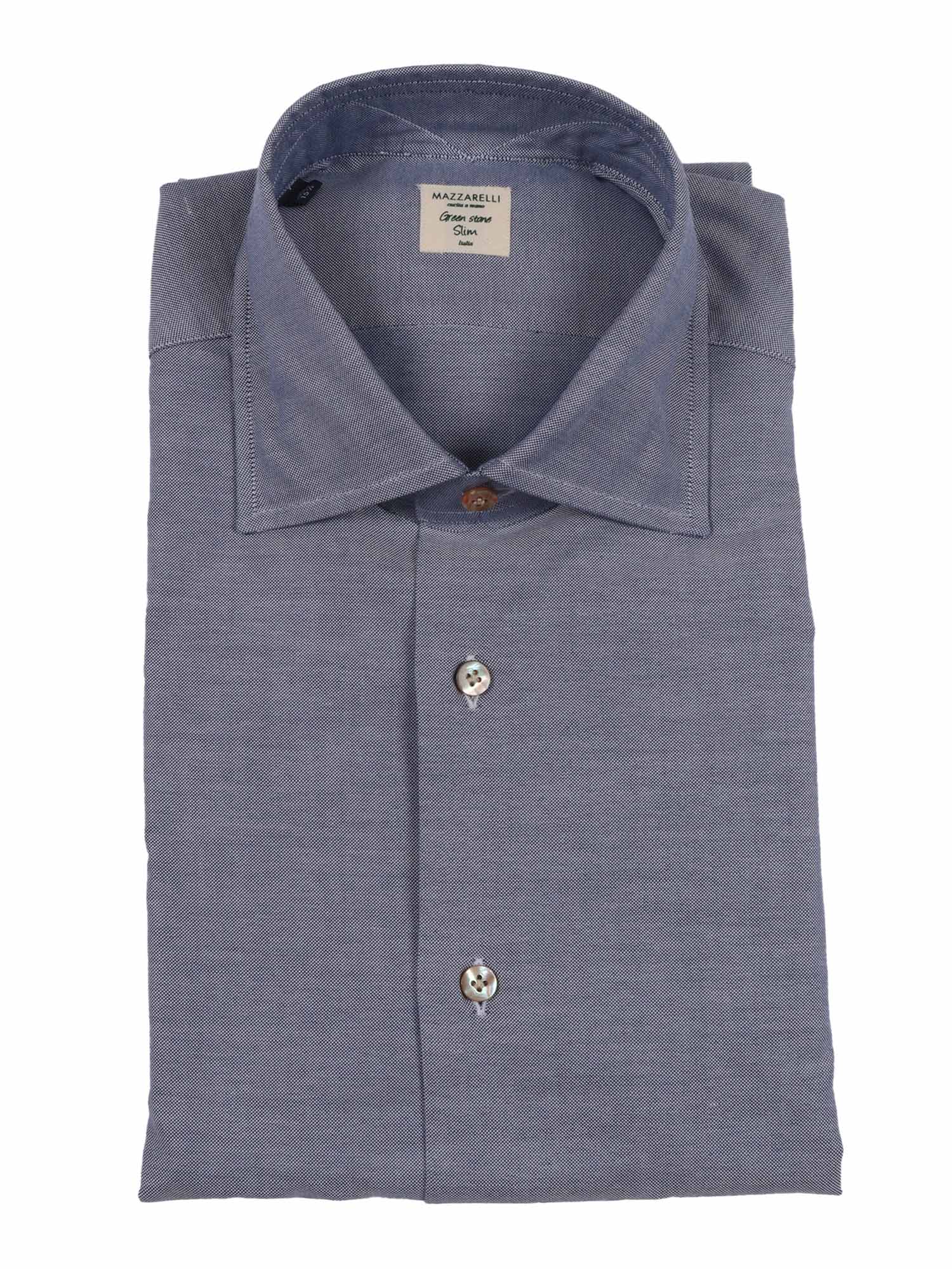 Oxford Cotton Slim Fit Shirt Blue
