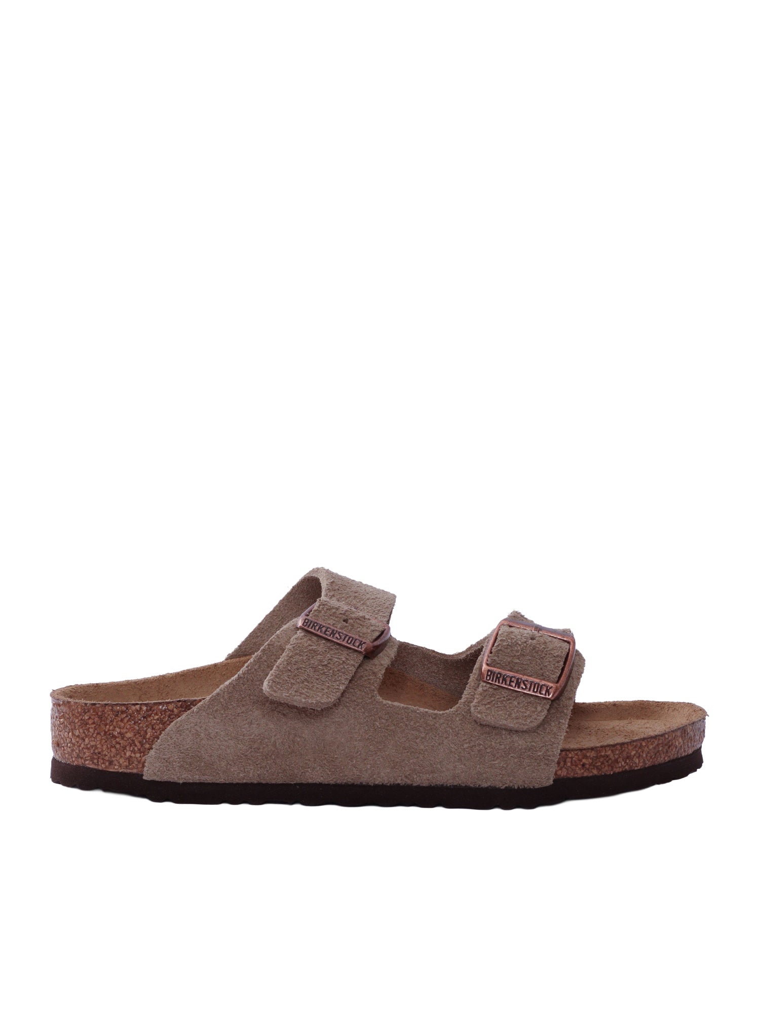 Arizona Kids taupe, Suede Leather Tortora Sole In Eva Sandal